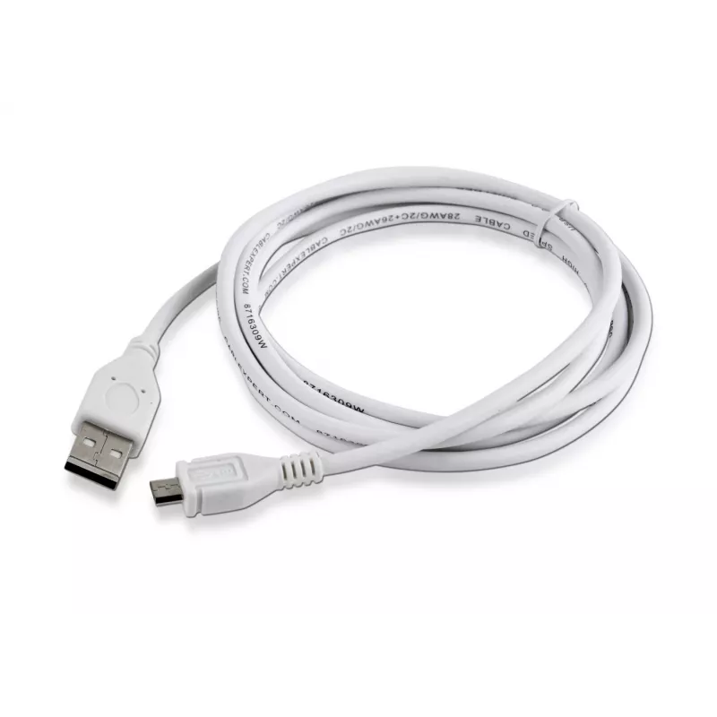 Gembird CCP-mUSB2-AMBM-6-W USB 2.0 A į Micro-USB B kabelis, 1,8 m, baltas