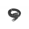 Wirewin Slim Cat6 U/UTP komutacinis kabelis RJ45, 0,1 m, juodas