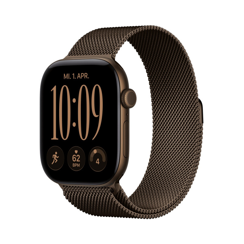 Apple Watch Series 12 GPS + Cellular 46mm Dark Bronze aliuminio korpusas su Dark Bronze Milanese Loop - M/L