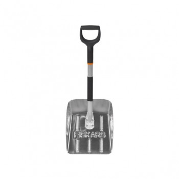 Fiskars 1000740 sniego kastuvas, aliuminis/plastikas, juodas/pilkas/oranžinis