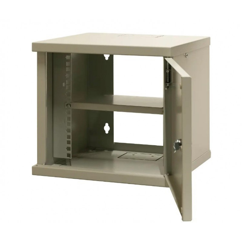 Emiter EMITERNET 10 inch 6U vienos sekcijos pakabinama spinta, metalinės durelės, 315 x 310 x 330 mm (EM/SOHO-B-6U)
