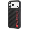 Audi R8 anglies pluošto MagSafe dėklas iPhone 18 Pro Max / 17 Pro Max, juodas