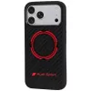 Audi RSQ Carbon Fiber Sport Red Circle MagSafe dėklas iPhone 18 Pro Max / 17 Pro Max, juodas