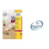Avery L7670R apvalios etiketės, neoninės raudonos, Ø 63,5 mm, 300 vnt. (25 lapai x 12)