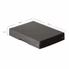 FALKEN PURE dokumentų dėžė 500 lapų, 18 x 25 x 4 cm, juoda