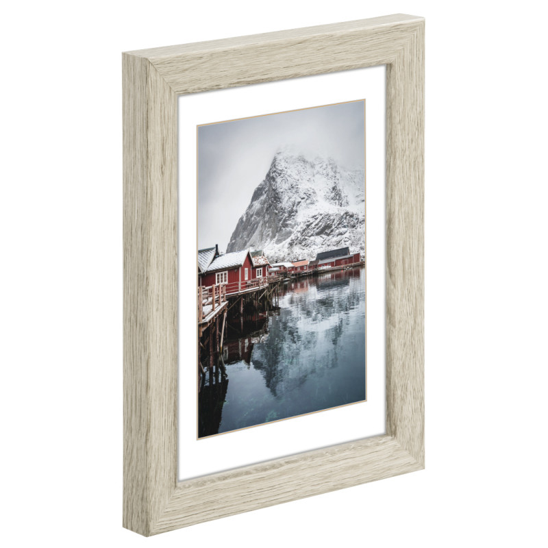 Hama Oslo nuotraukų rėmelis vienai nuotraukai 20 x 28 cm, pilka pušis, stalui / sienai