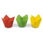 Guardini Tulip formos popierinės keksiukų formelės, 12 vnt., spalvotos Easy Bake, Ø 7,5 x 8 cm