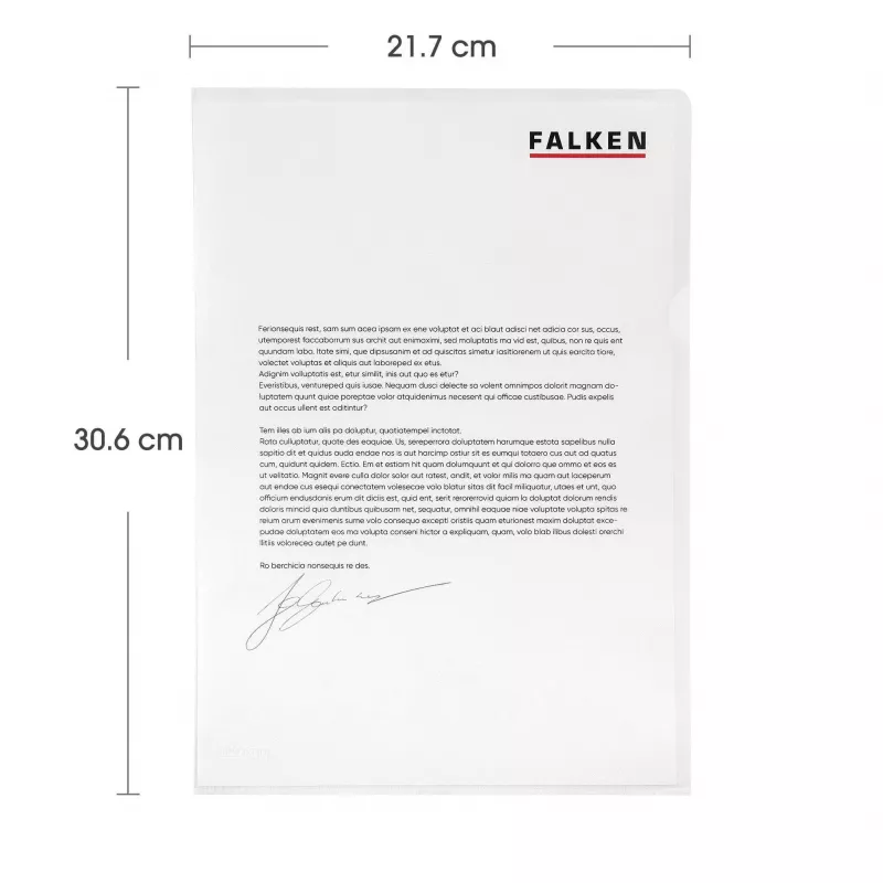 Falken permatomos įmautės dokumentams DIN A4
