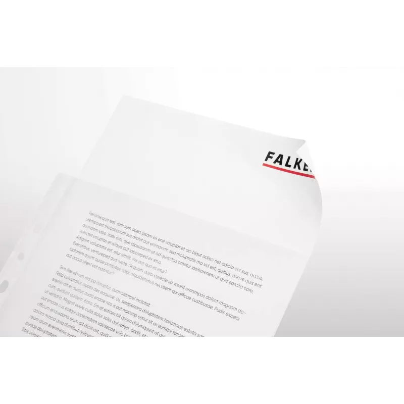Falken perforuotos įmautės DIN A4, 0,05 mm, skaidrios
