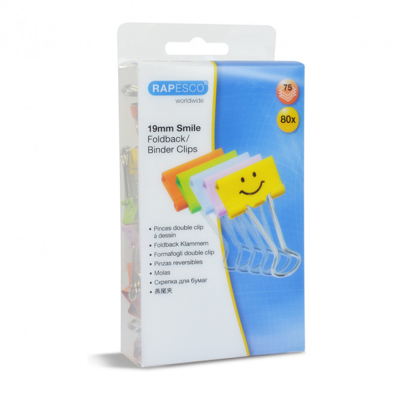 RAPESCO® segtukai su atlenkiamomis kojelėmis, įvairių spalvų, 1.9 cm