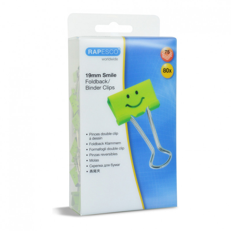 RAPESCO® dokumentų segtukai, žali, 1,9 cm
