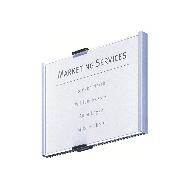 Durable INFO SIGN durų lentelė, 210 x 148,5 mm, metalizuota sidabrinė (480523)