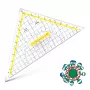 ARISTO geometrinė trikampė liniuotė su rankena, 25,0 cm