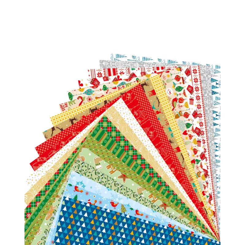 folia kalėdinių motyvų bloknotas, 270 g/m², įvairių spalvų
