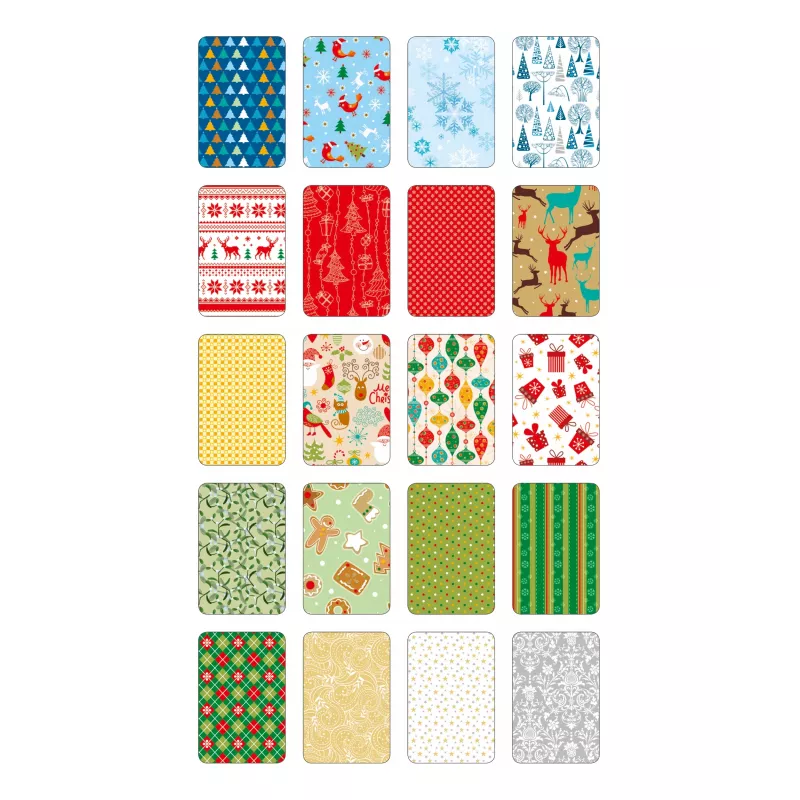 folia kalėdinių motyvų bloknotas, 270 g/m², įvairių spalvų