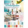 folia motyvų bloknotas Winterzauber, 270 g/m², įvairių spalvų