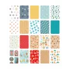 folia motyvų bloknotas Winterzauber, 270 g/m², įvairių spalvų