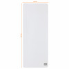 nobo mini baltoji lenta, 14 x 36,5 cm