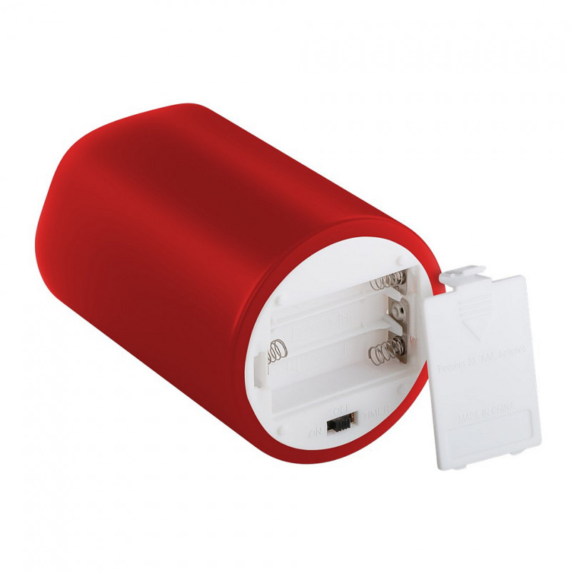 Goobay LED vaškinės žvakės, 10 cm, raudonos