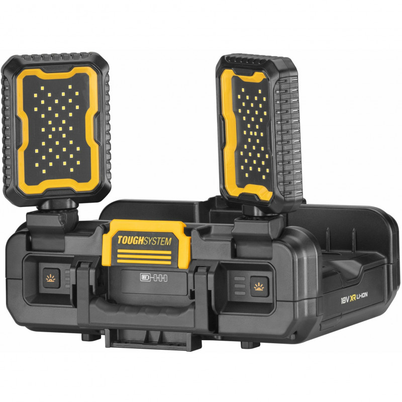 DeWALT DWST08061-1 ToughSystem 2.0 įrankių dėžė su apšvietimu, 14 L, juoda/geltona