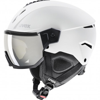 UVEX Instinct Visor slidinėjimo šalmas, juodas/baltas, 53-55 cm (56/6/260/50)