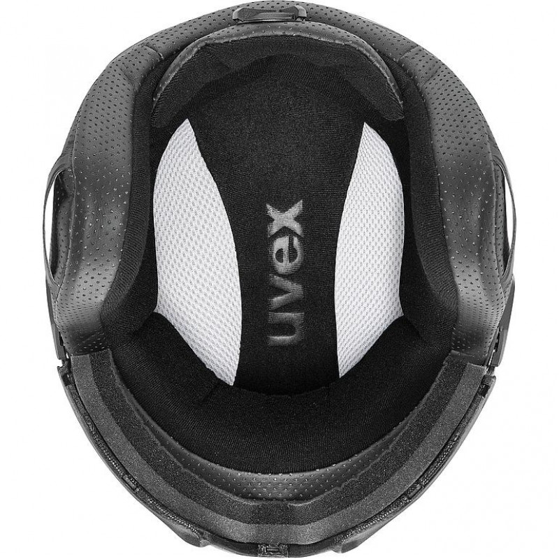 UVEX Instinct Visor slidinėjimo šalmas, juodas/baltas, 56-58 cm (56/6/260/50)
