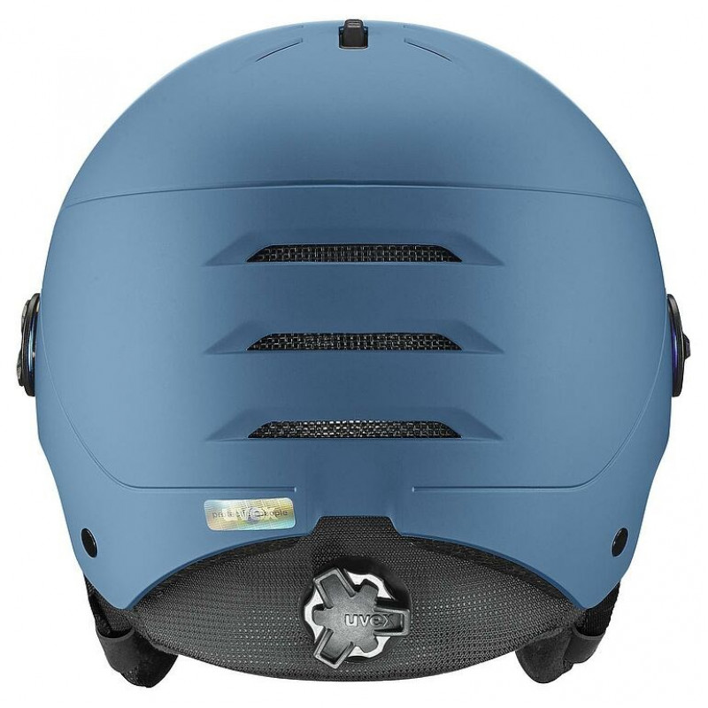 UVEX Wanted Visor slidinėjimo šalmas, akmens spalvos/mėlynas, 58-61