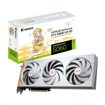 Gigabyte AORUS GeForce RTX 5060 ARI 8G vaizdo plokštė - 8GB GDDR7, 128 bitų, PCIe 5.0