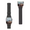 Urban Armor Gear UAG Pathfinder – silikoninė dvipusė magnetinė apyrankė Apple Watch 4–6 serijos ir SE 1–3, 44mm / 7–9 serijos, 45mm / 10–11 serijos, 46mm / Ultra 1–3, 49mm (pelenų/lavos)