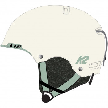 K2 MERIDIAN moteriškas šalmas 51-55, baltas perlas