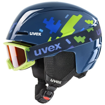 UVEX Viti Set vaikiškas slidinėjimo šalmas, mėlynas, 46-50 (56/S/317/11)