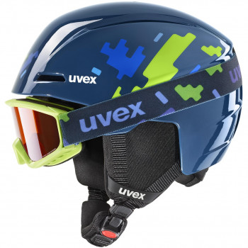UVEX Viti Set vaikiškas slidinėjimo šalmas, mėlynas, 46-50 (56/S/317/11)