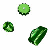 Ascher Racing Knob Kit Pro rankenėlių rinkinys, Maniti Green