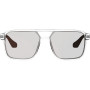 Leatt TheViz Pyrenees Polarized dviračių akiniai, skaidrūs/sidabriniai