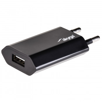 Sieninis įkroviklis Akyga AK-CH-03BK 5W USB-A 5V / 1A juodas