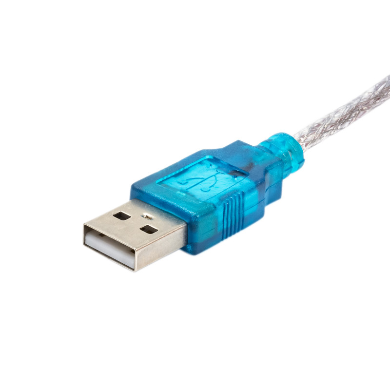Akyga AK-CO-02 keitiklio kabelis USB-A kištukas – RS-232 DB9 kištukas, 1 m, baltas