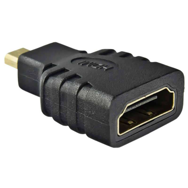 Akyga AK-AD-10 adapteris HDMI lizdas – micro HDMI kištukas, juodas