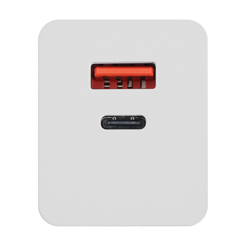 Sieninis įkroviklis Akyga AK-CH-20 100W USB-C USB-A PD GaN 5-20V / 1.5-5A baltas