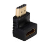Akyga AK-AD-01 HDMI adapteris kištukas – lizdas, 90° kampu į viršų, juodas