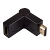 Akyga AK-AD-40 HDMI (M) į HDMI (F) 180° pasukamas kampinis adapteris, juodas