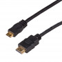 Akyga AK-HD-10M HDMI į Mini HDMI kabelis v1.4, High Speed su Ethernet, 1 m, juodas