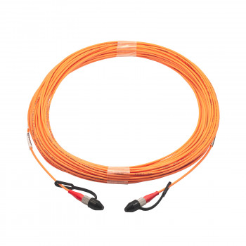 Akyga AK-FC-02 FC į FC Simplex šviesolaidinis komutacinis kabelis, 30 m, oranžinis