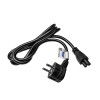 Akyga AK-NB-01A nešiojamojo kompiuterio maitinimo laidas CEE 7/7 į IEC C5 (dobilo tipo), 3x 0,5 mm², 1,5 m, juodas