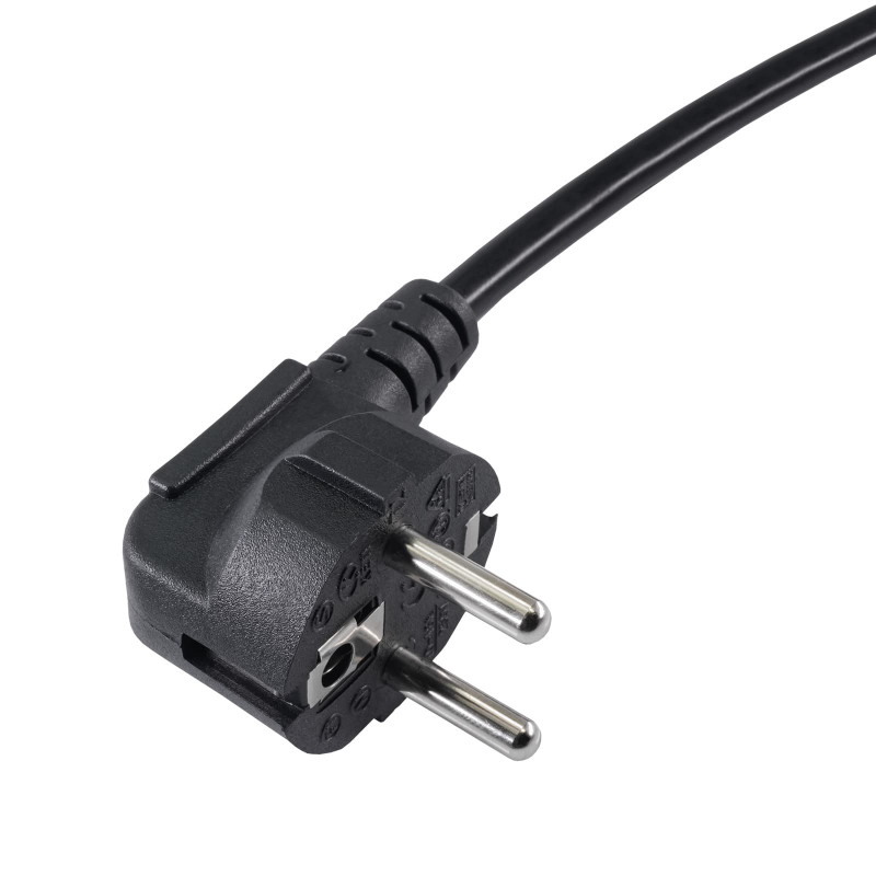 Akyga AK-NB-01C nešiojamojo kompiuterio maitinimo kabelis CEE 7/7 – IEC C5, varis 3x0,75 mm², 1,5 m, juodas