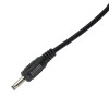 Akyga AK-DC-03 maitinimo kabelis USB-A kištukas – DC 3,5 x 1,35 mm kištukas, 0,8 m, juodas