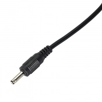 Akyga AK-DC-03 maitinimo kabelis USB-A kištukas – DC 3,5 x 1,35 mm kištukas, 0,8 m, juodas