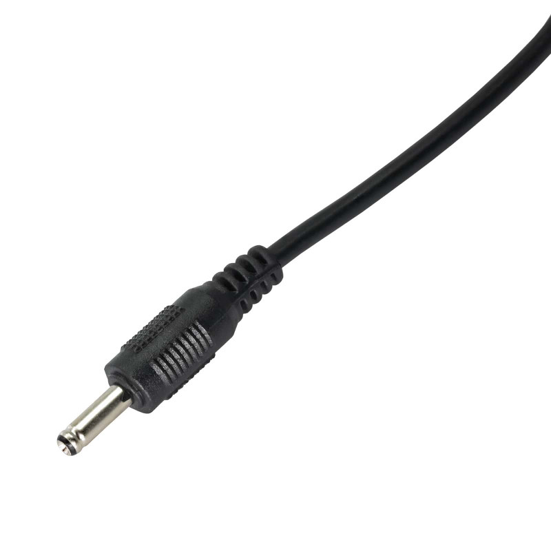 Akyga AK-DC-03 maitinimo kabelis USB-A kištukas – DC 3,5 x 1,35 mm kištukas, 0,8 m, juodas
