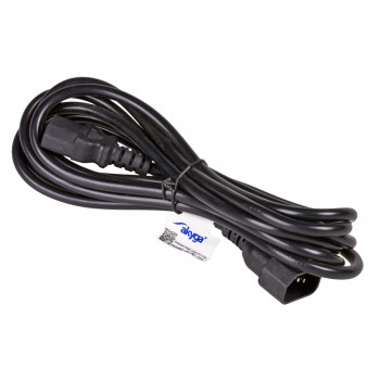 Akyga AK-PC-11A maitinimo ilgintuvas IEC C14 – IEC C13, CCA 3x0,5 mm², 5 m, juodas