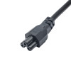 Akyga AK-NB-08A nešiojamojo kompiuterio maitinimo kabelis CEE 7/7 – IEC C5, CCA 3x0,5 mm², 1 m, juodas