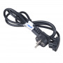 Akyga AK-NB-02A maitinimo laidas Dell nešiojamųjų kompiuterių adapteriams, CEE 7/7 į 3 kontaktų plokščią, 3x 0,5 mm², 1,5 m, juodas